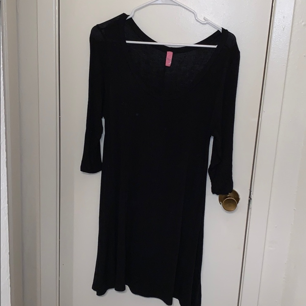 Black T-shirt dress from boutique